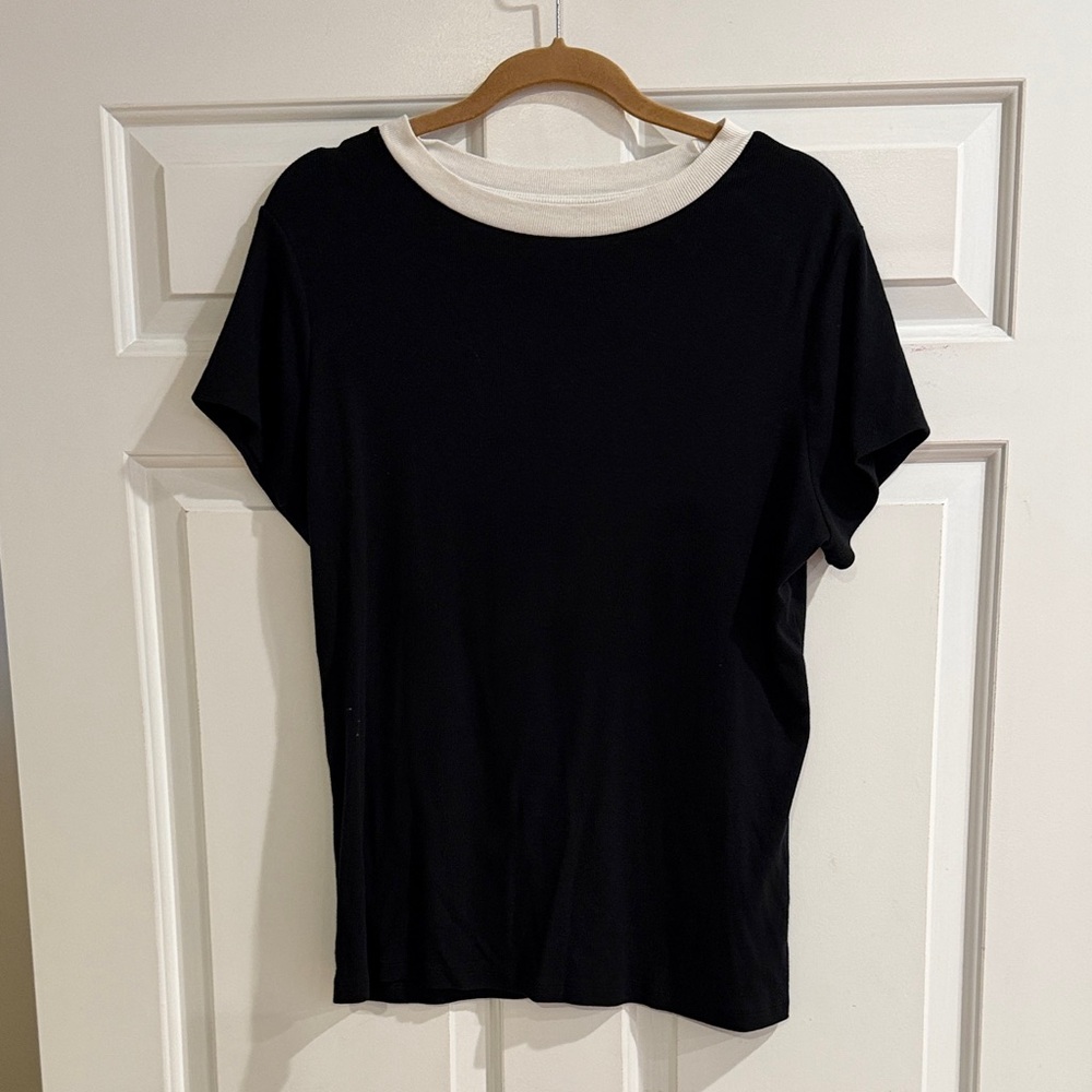 A New Day Classic Black and White Women's Tee